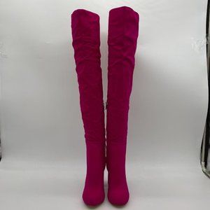 FSJ Over The Knee Chunky High Heel Boots. NWT/BOX